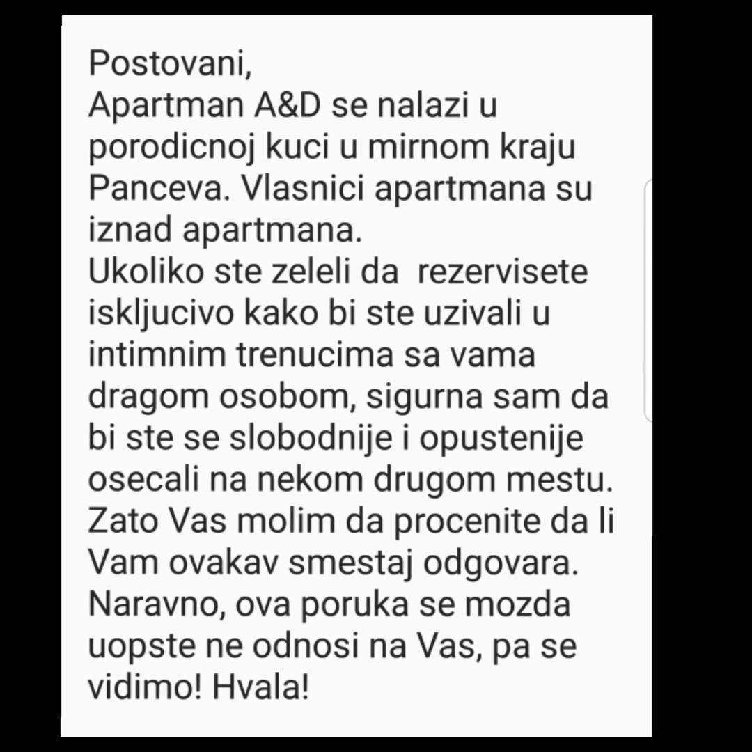 Apartment A&D Pančevo Eksteriør billede